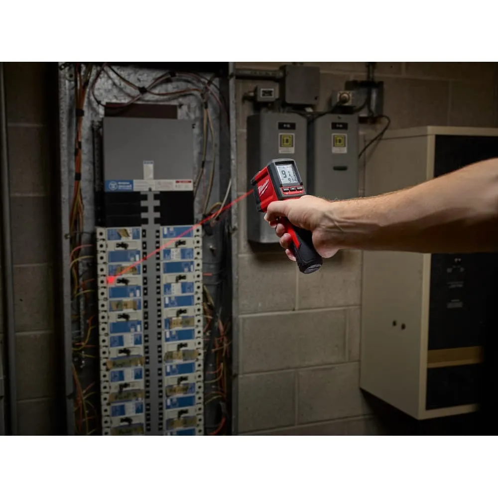Milwaukee 2267-20NST 10:1 Infrared Temp Gun 9-Volt NIST Certified