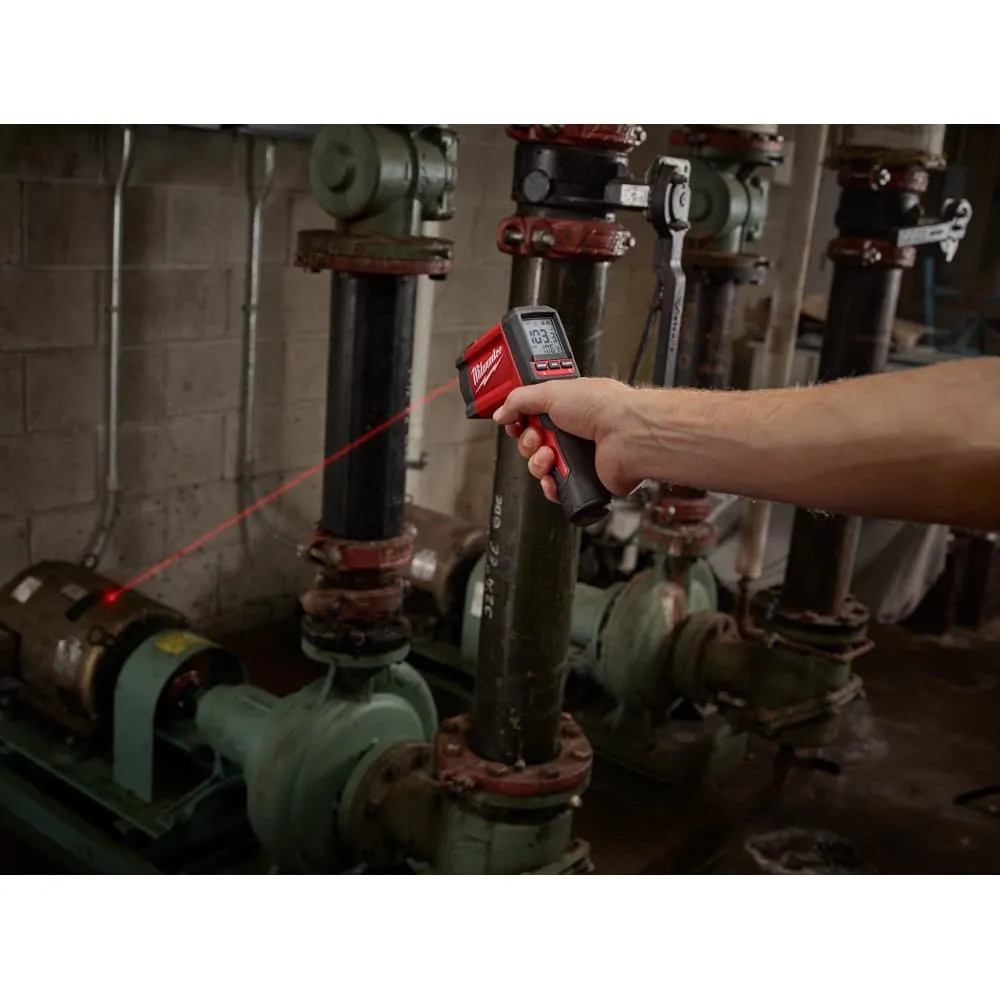 Milwaukee 2268-20NST 12:1 Infrared Temp Gun 9-Volt NIST Certified