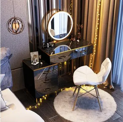 Modern Multi-Functional Dressing Table and Storage Cabinet