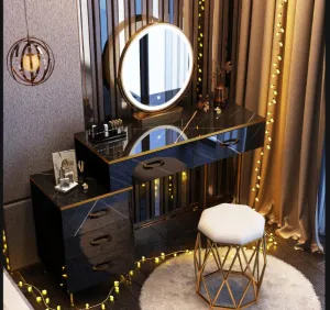 Modern Multi-Functional Dressing Table and Storage Cabinet