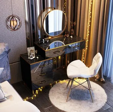 Modern Multi-Functional Dressing Table and Storage Cabinet
