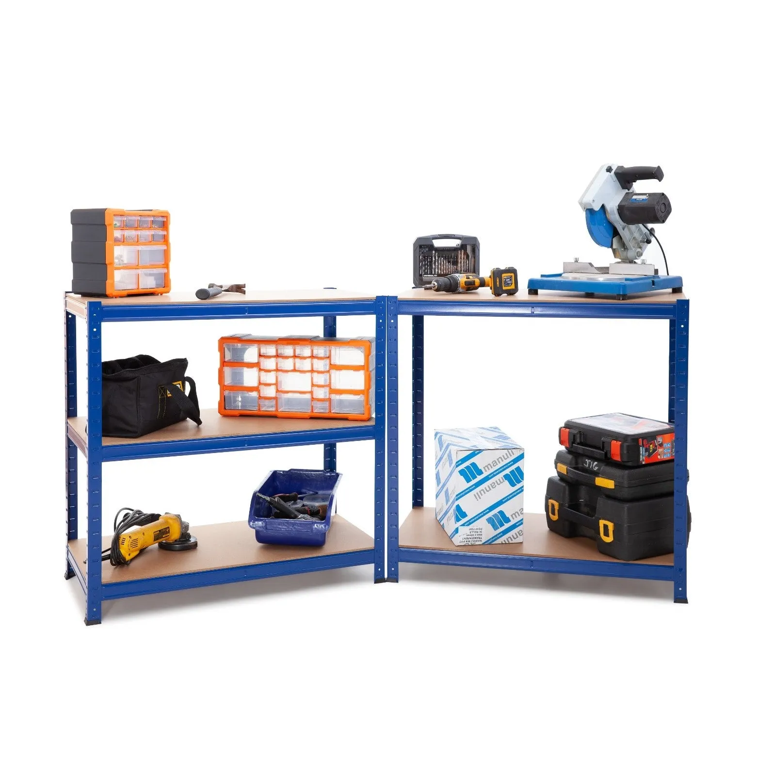 Multi Buy Deal 5 | 10 | 25 Available 1800mm H x 900mm W x 600mm D - Garage Shelving Unit - Racking 5 Levels