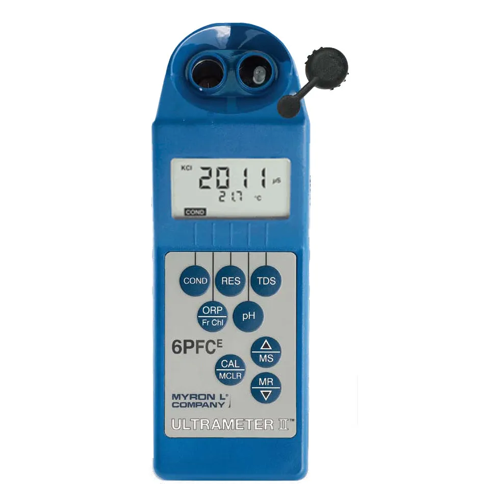 Myron L Ultrameter II 6PFCE Water Tester for Conductivity, Resistivity, TDS, ORP, Free Chlorine, pH, and Temperature