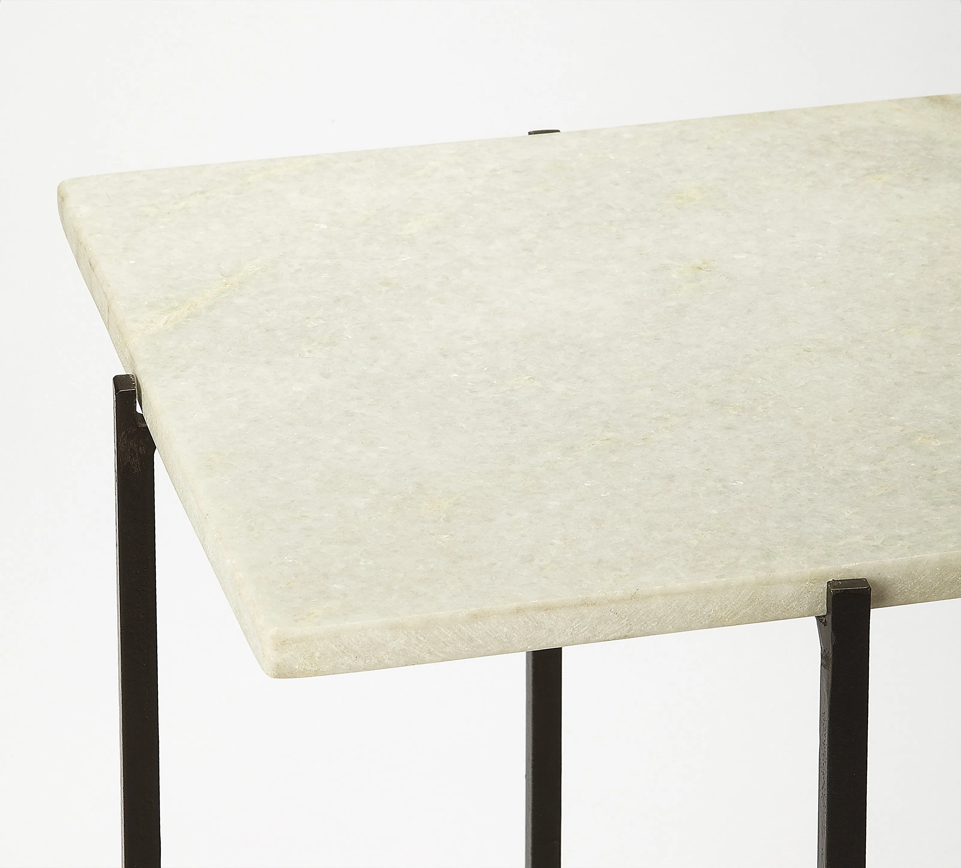Nigella Square Marble & Metal Side Table in Multi-Color  5246389
