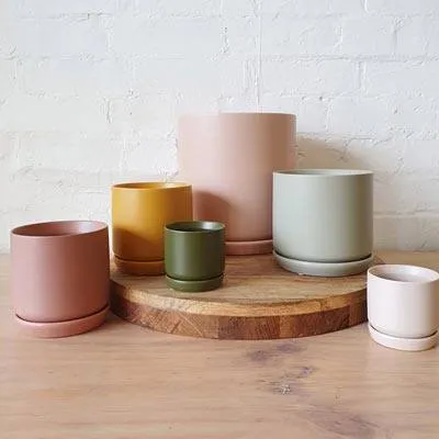 Oslo Planter Wide - Peach