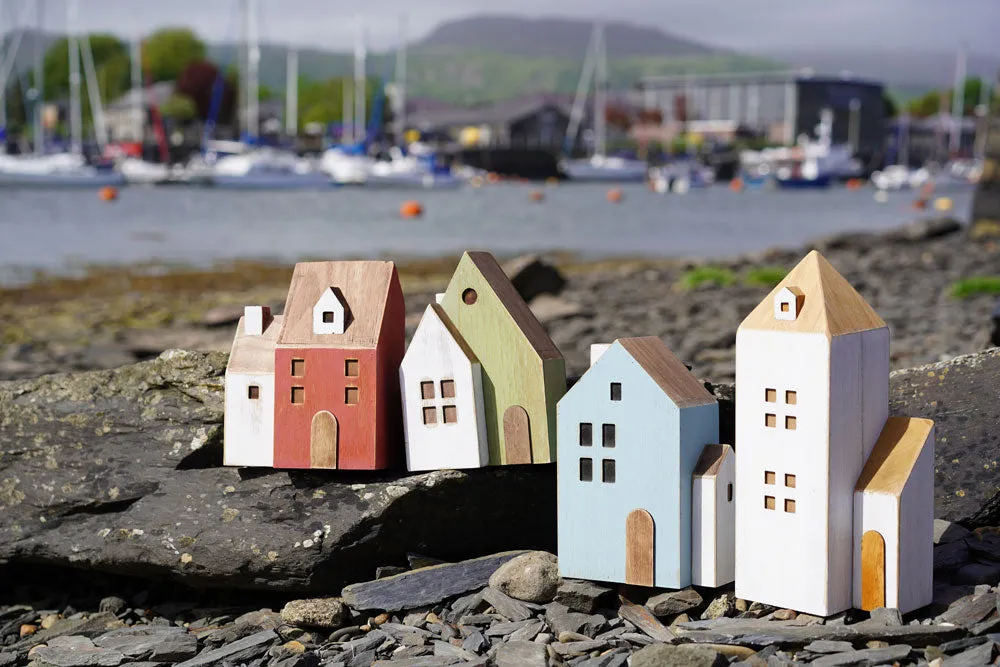 Papoose Toys Blue Wooden House