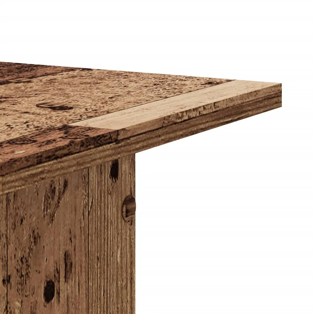 Plant Stands 2 pcs Old Wood 30x30x40 cm Engineered Wood