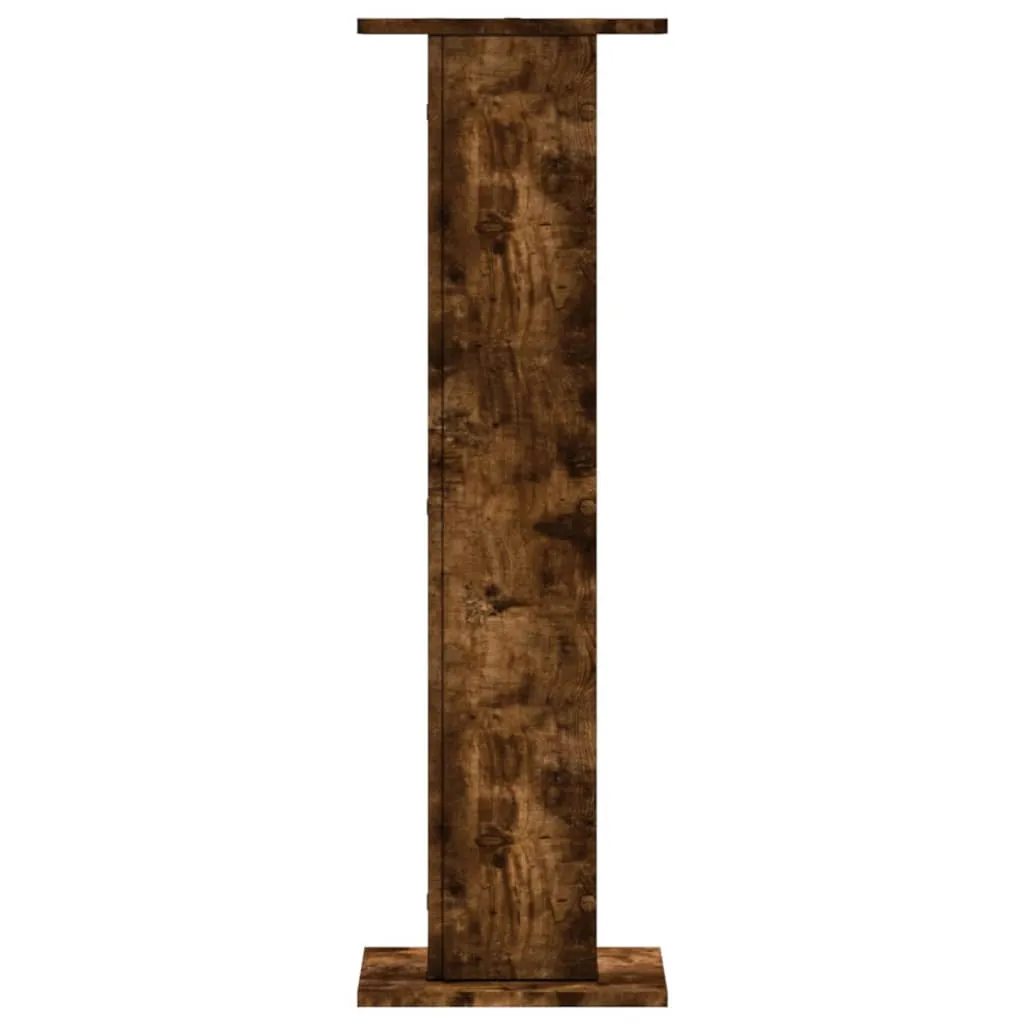 Plant Stands 2 pcs Smoked Oak 30x30x95 cm Engineered Wood