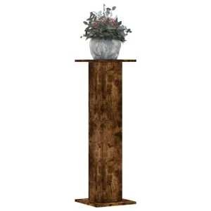 Plant Stands 2 pcs Smoked Oak 30x30x95 cm Engineered Wood