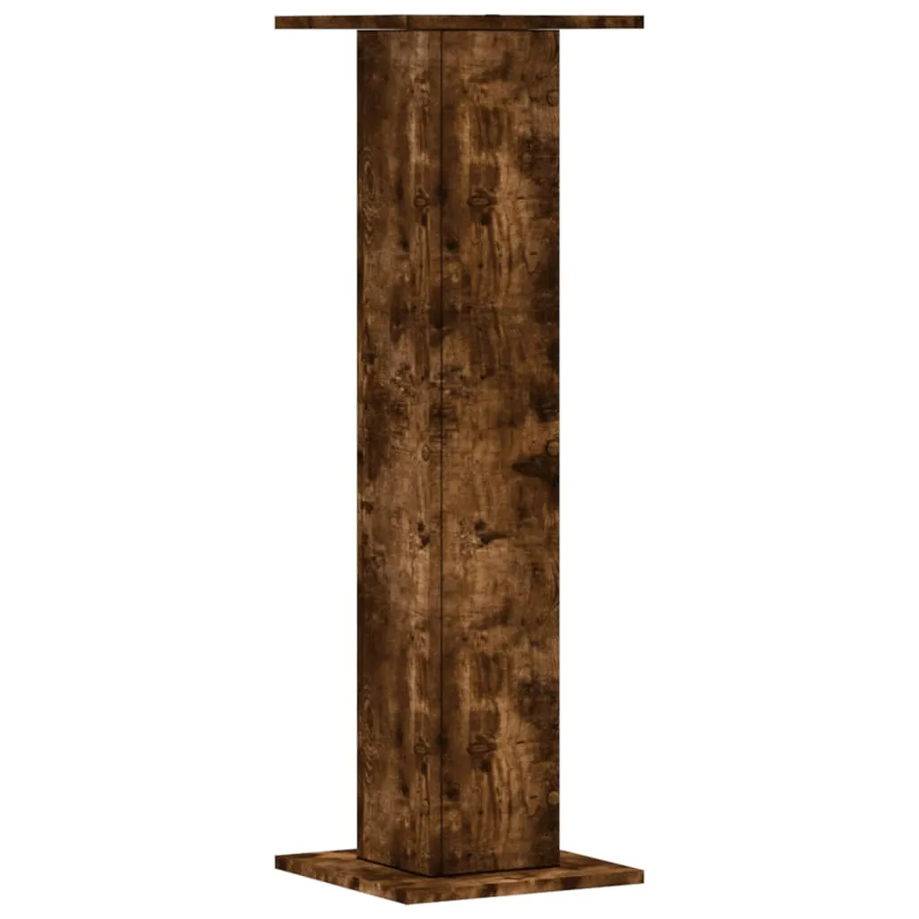 Plant Stands 2 pcs Smoked Oak 30x30x95 cm Engineered Wood