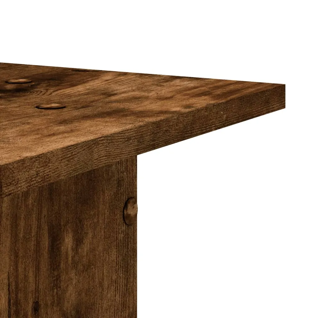 Plant Stands 2 pcs Smoked Oak 30x30x95 cm Engineered Wood