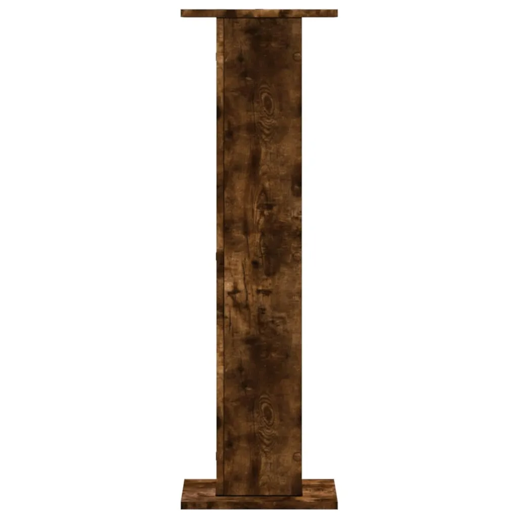 Plant Stands 2 pcs Smoked Oak 30x30x95 cm Engineered Wood