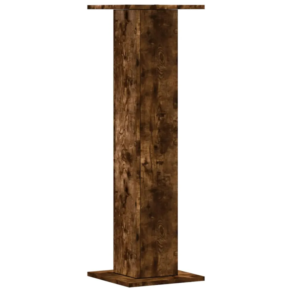 Plant Stands 2 pcs Smoked Oak 30x30x95 cm Engineered Wood