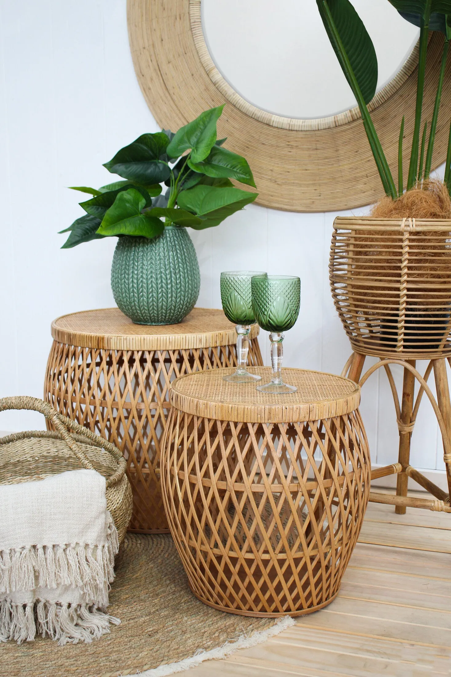 Portland Storage Tables - set of 2 tables
