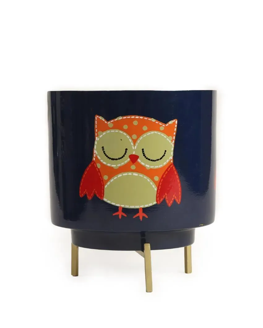 Printed Design Hand Painted Planter