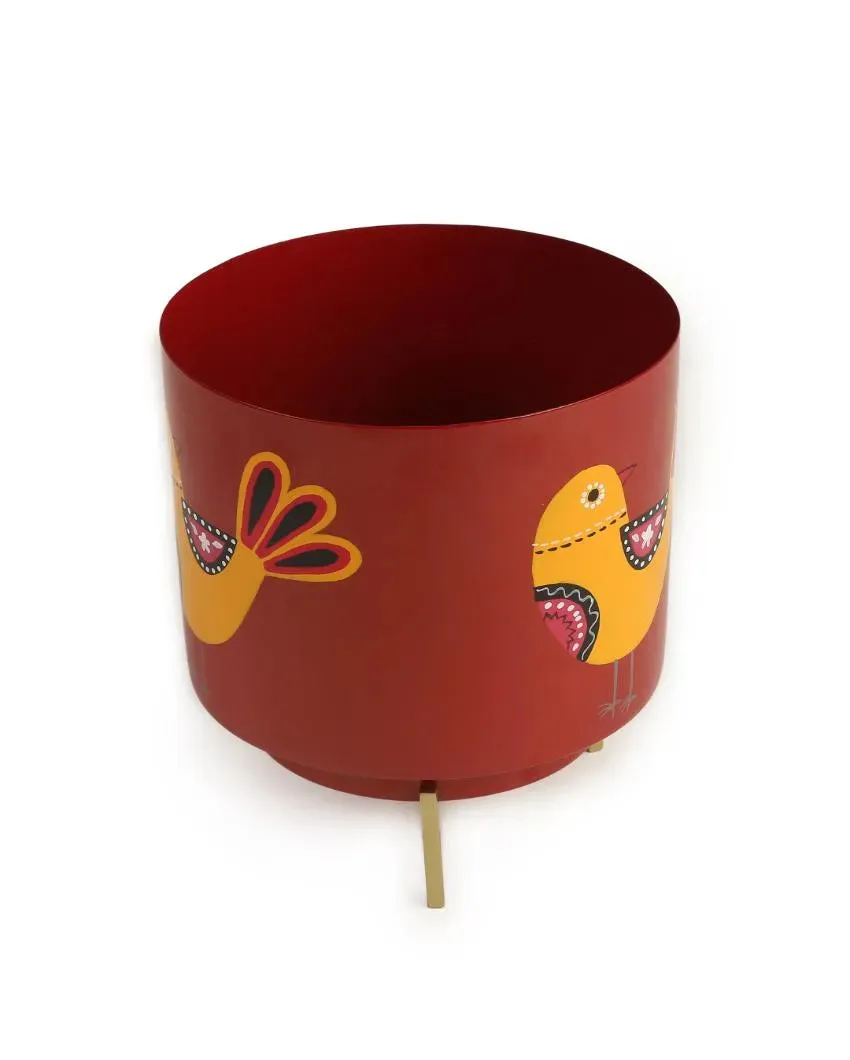 Printed Design Hand Painted Planter