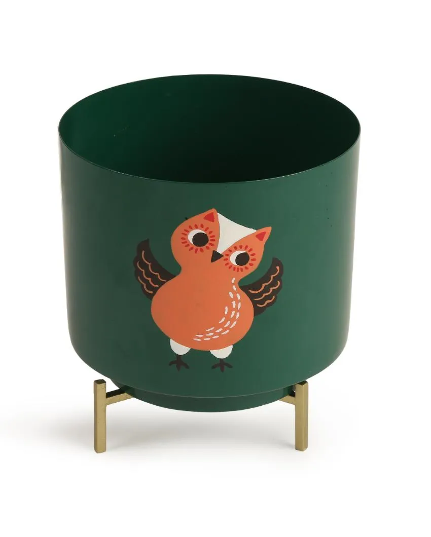 Printed Design Hand Painted Planter