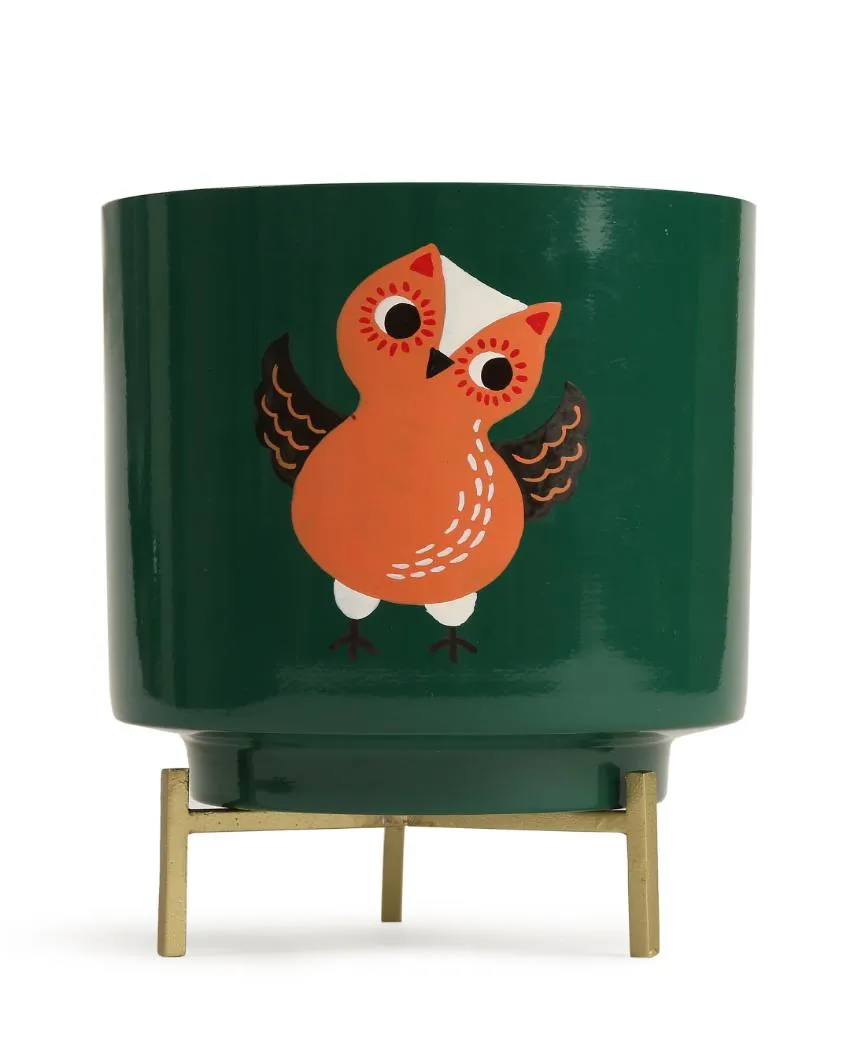 Printed Design Hand Painted Planter