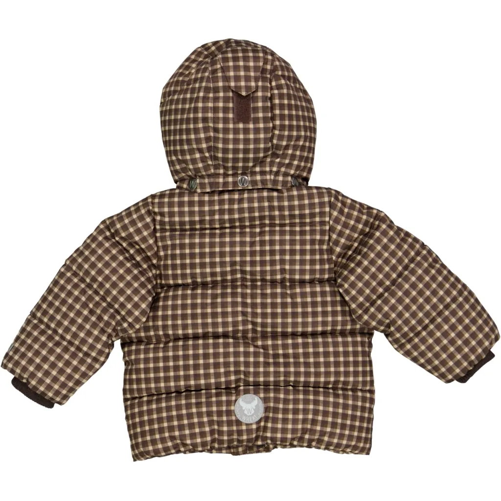 Puffer Jacket River - brown check