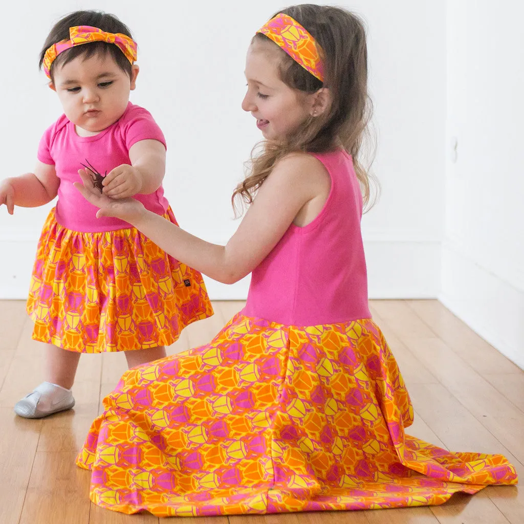 "BeetleBrite" Bugs Twirly Play Dress with Pockets