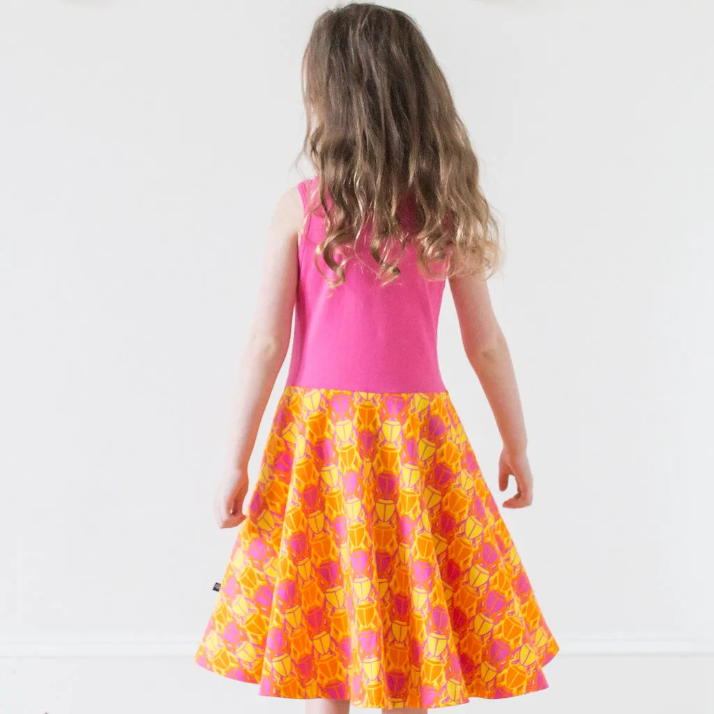 "BeetleBrite" Bugs Twirly Play Dress with Pockets