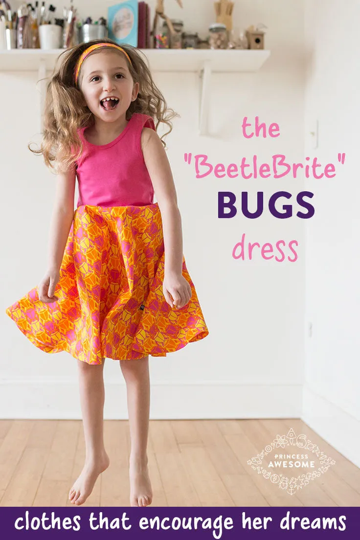 "BeetleBrite" Bugs Twirly Play Dress with Pockets