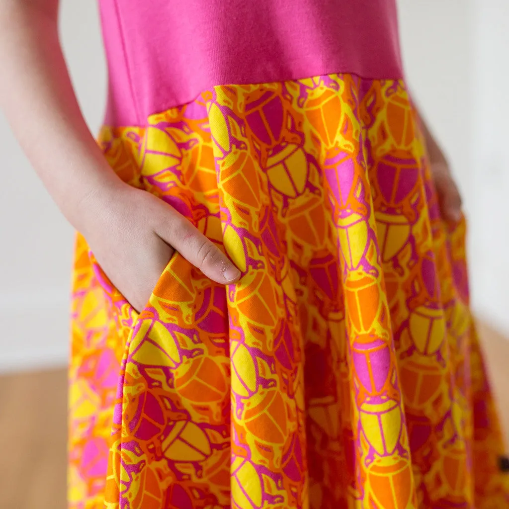 "BeetleBrite" Bugs Twirly Play Dress with Pockets