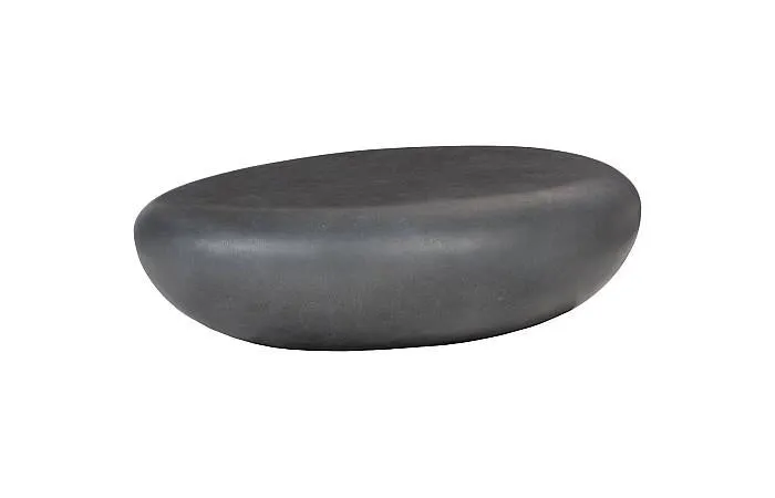 River Stone Coffee Table Large, Charcoal Stone