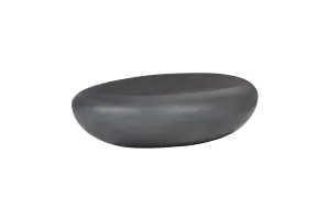 River Stone Coffee Table Large, Charcoal Stone