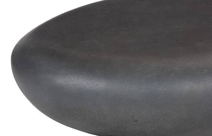 River Stone Coffee Table Large, Charcoal Stone