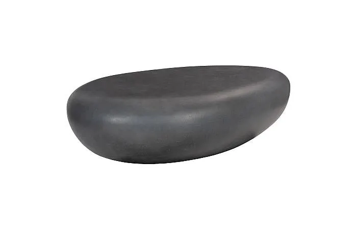River Stone Coffee Table Large, Charcoal Stone