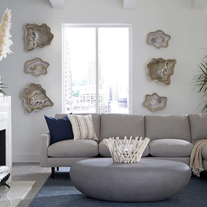 River Stone Coffee Table Large, Charcoal Stone