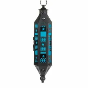 Sapphire Serenity Hanging Lantern