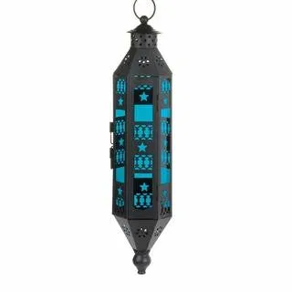 Sapphire Serenity Hanging Lantern
