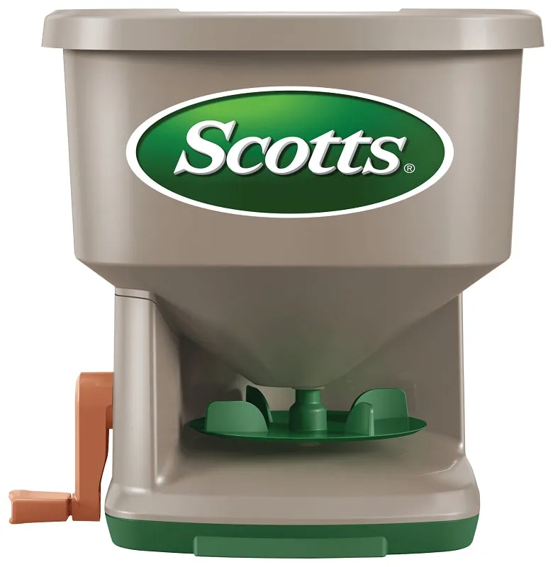 Scotts Whirl 71060 Hand-Powered Spreader, 1.15 lb Capacity, 1500 sq-ft Coverage Area, 5 ft W Spread, Plastic :EA: QUANTITY: 1