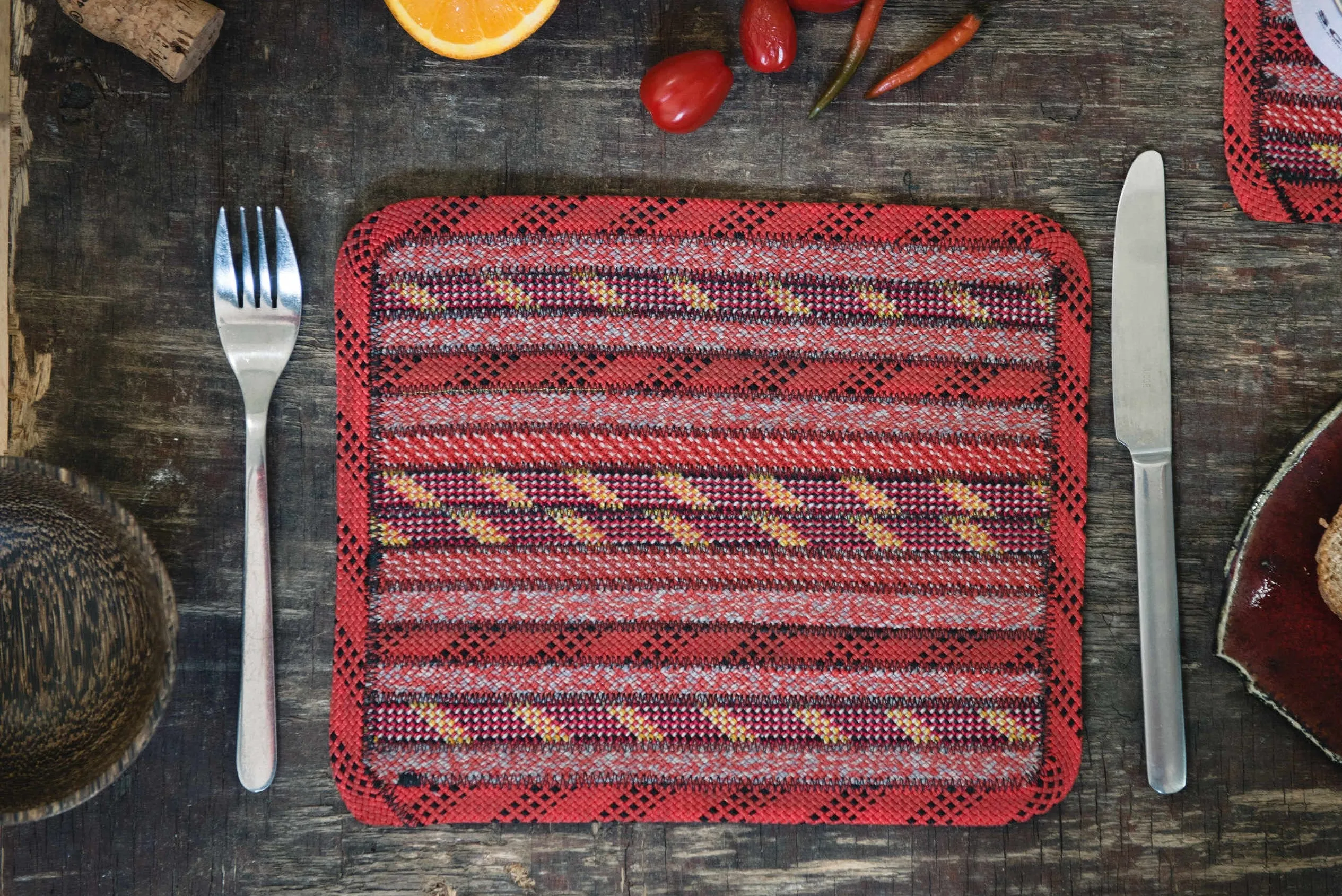 Set of 2 Placemats - Fire