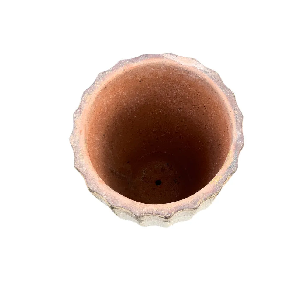 Skinny Ribbed Terracotta Planter
