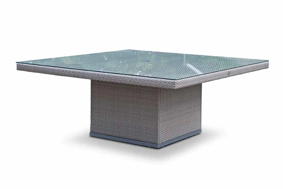 Skyline Design Pacific Rattan Eight Seat Square Garden Dining Set