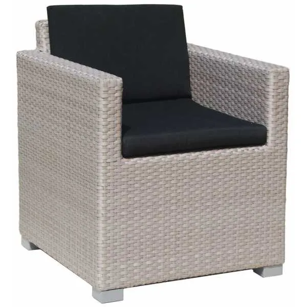 Skyline Design Pacific Rattan Four Seat Square Garden Dining Set