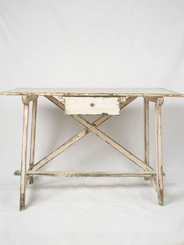 Small late 19th-century painted side table 30¼"