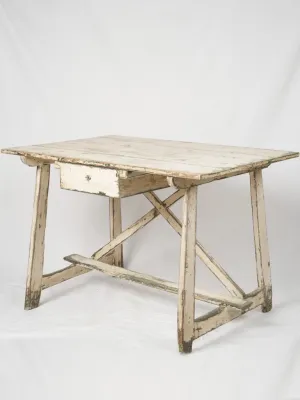 Small late 19th-century painted side table 30¼"