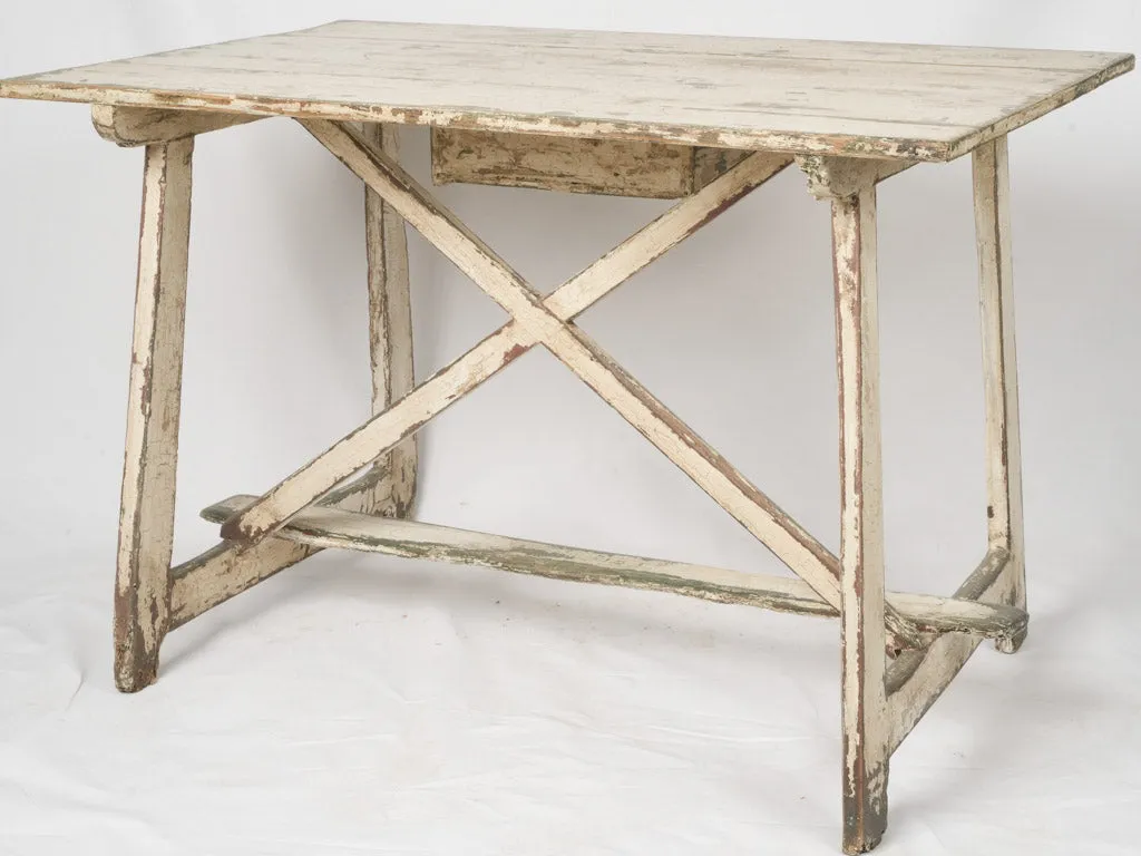 Small late 19th-century painted side table 30¼"
