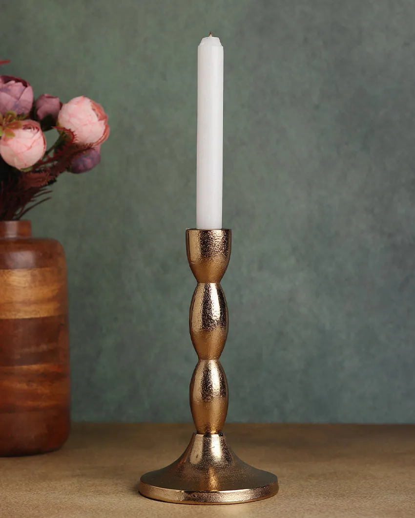 Spiral Aluminum Candle Holder | 3 x 7 inches