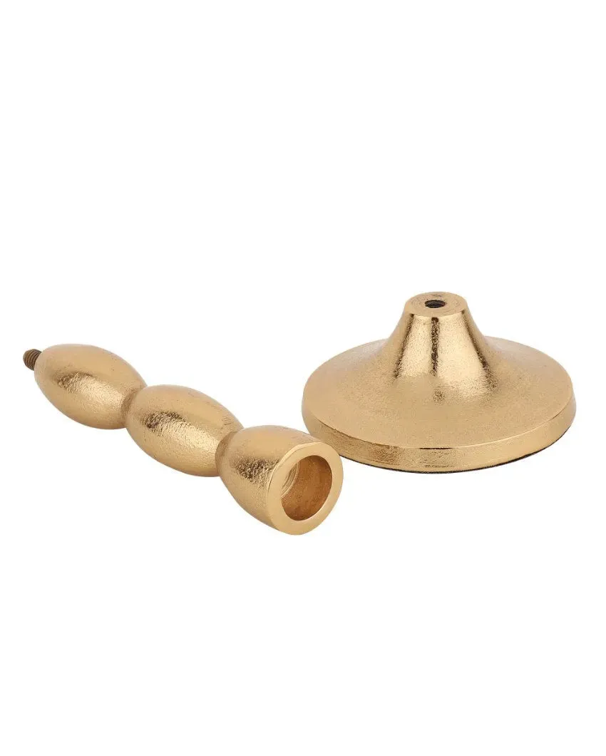 Spiral Aluminum Candle Holder | 3 x 7 inches