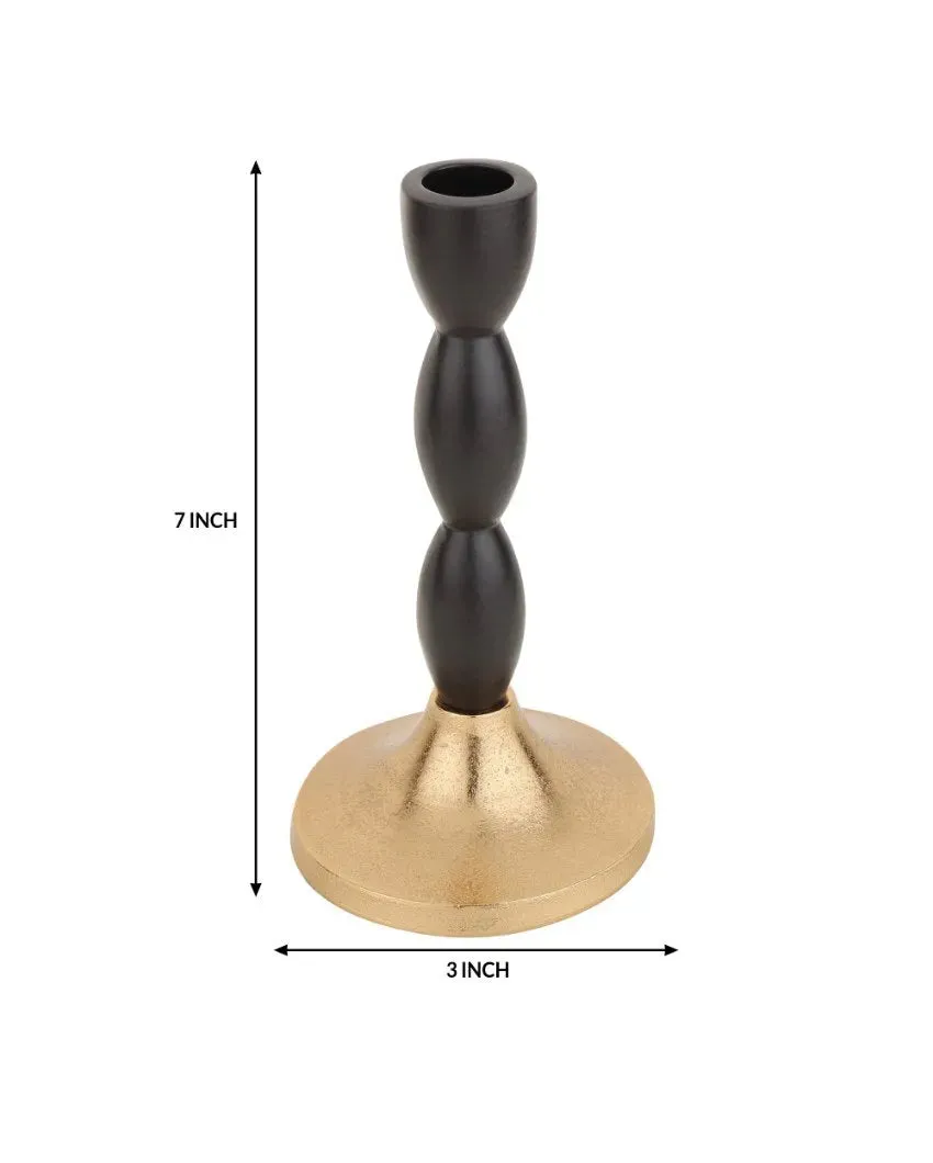 Spiral Aluminum Candle Holder | 3 x 7 inches