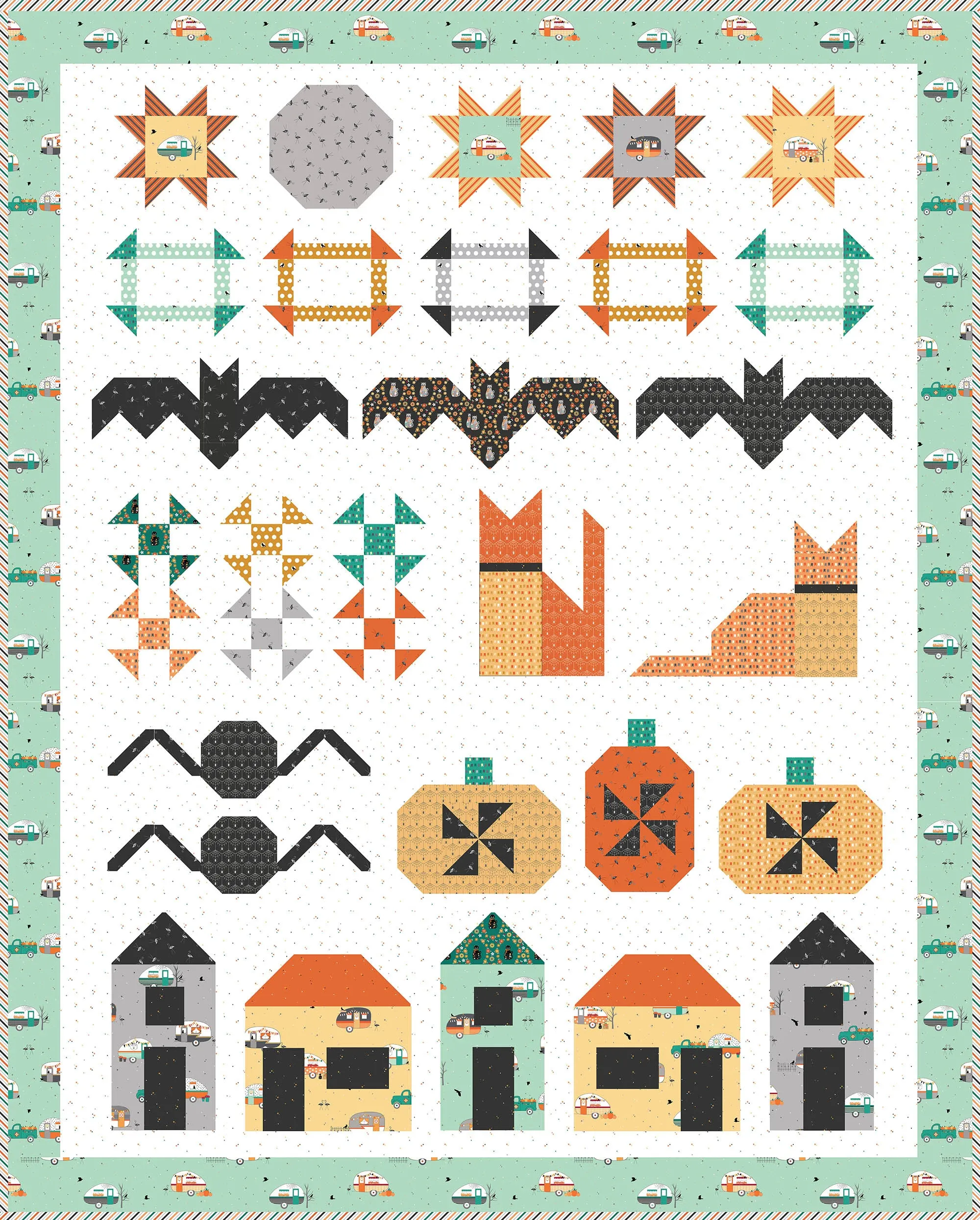 Spooky Lane Quilt Paper Pattern