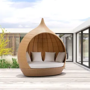 St Lucia Beach Daybed - Seats 3 People, A Modern Classic That Adds Aesthetic To Your Patio, All Cushions Included.