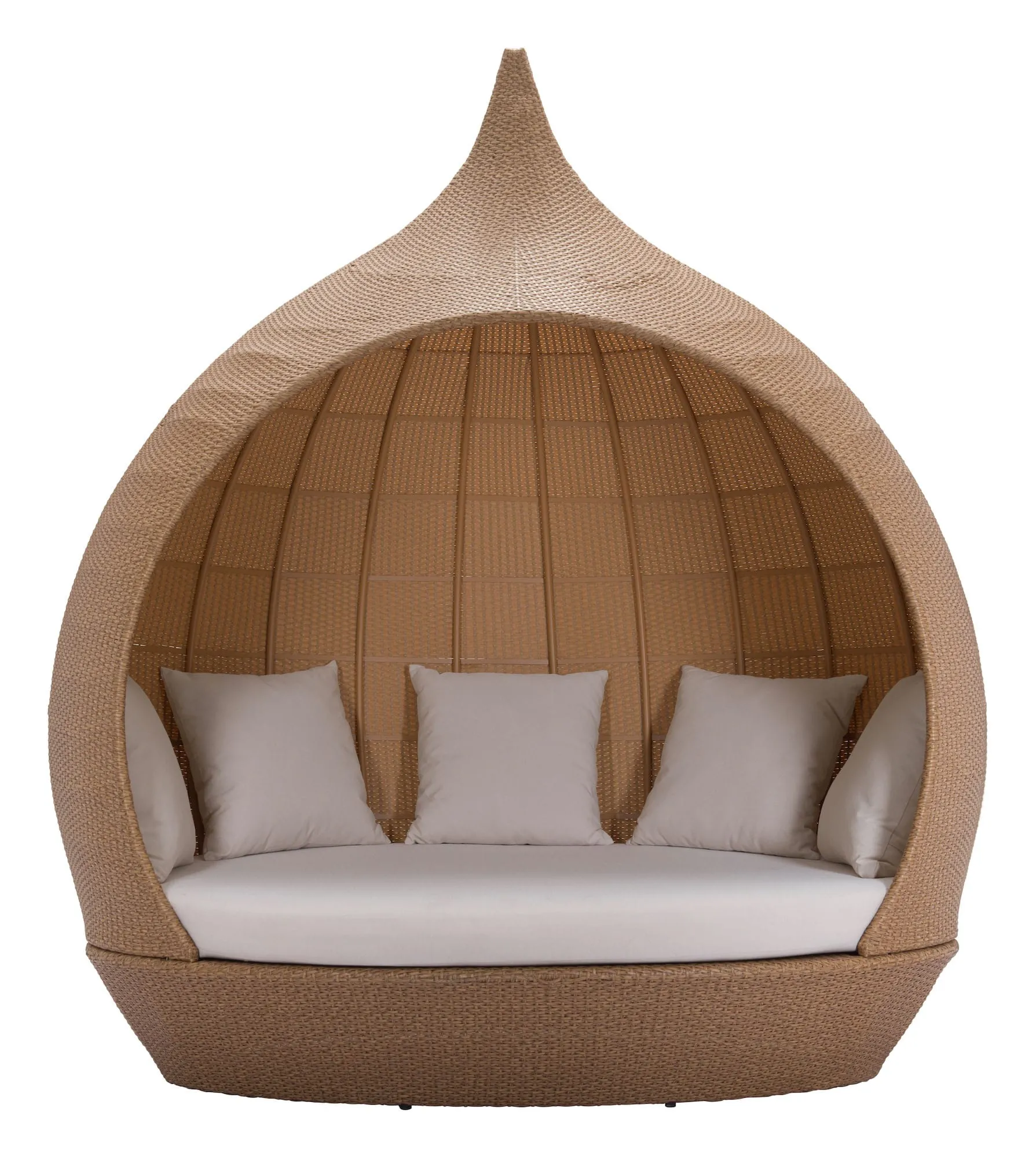 St Lucia Beach Daybed - Seats 3 People, A Modern Classic That Adds Aesthetic To Your Patio, All Cushions Included.