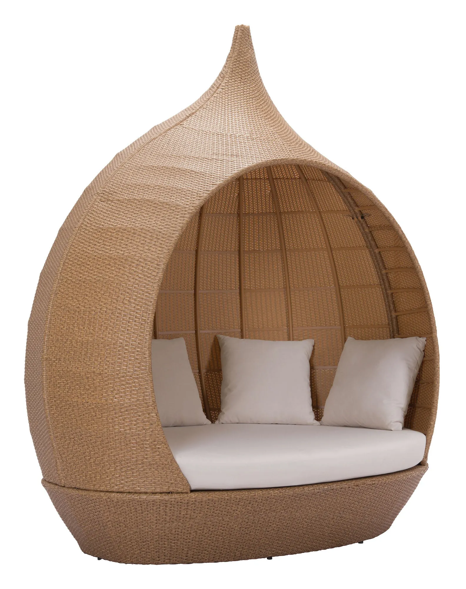 St Lucia Beach Daybed - Seats 3 People, A Modern Classic That Adds Aesthetic To Your Patio, All Cushions Included.