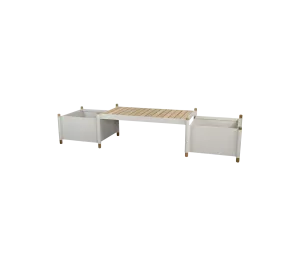 Sticks bench incl. 2 planters